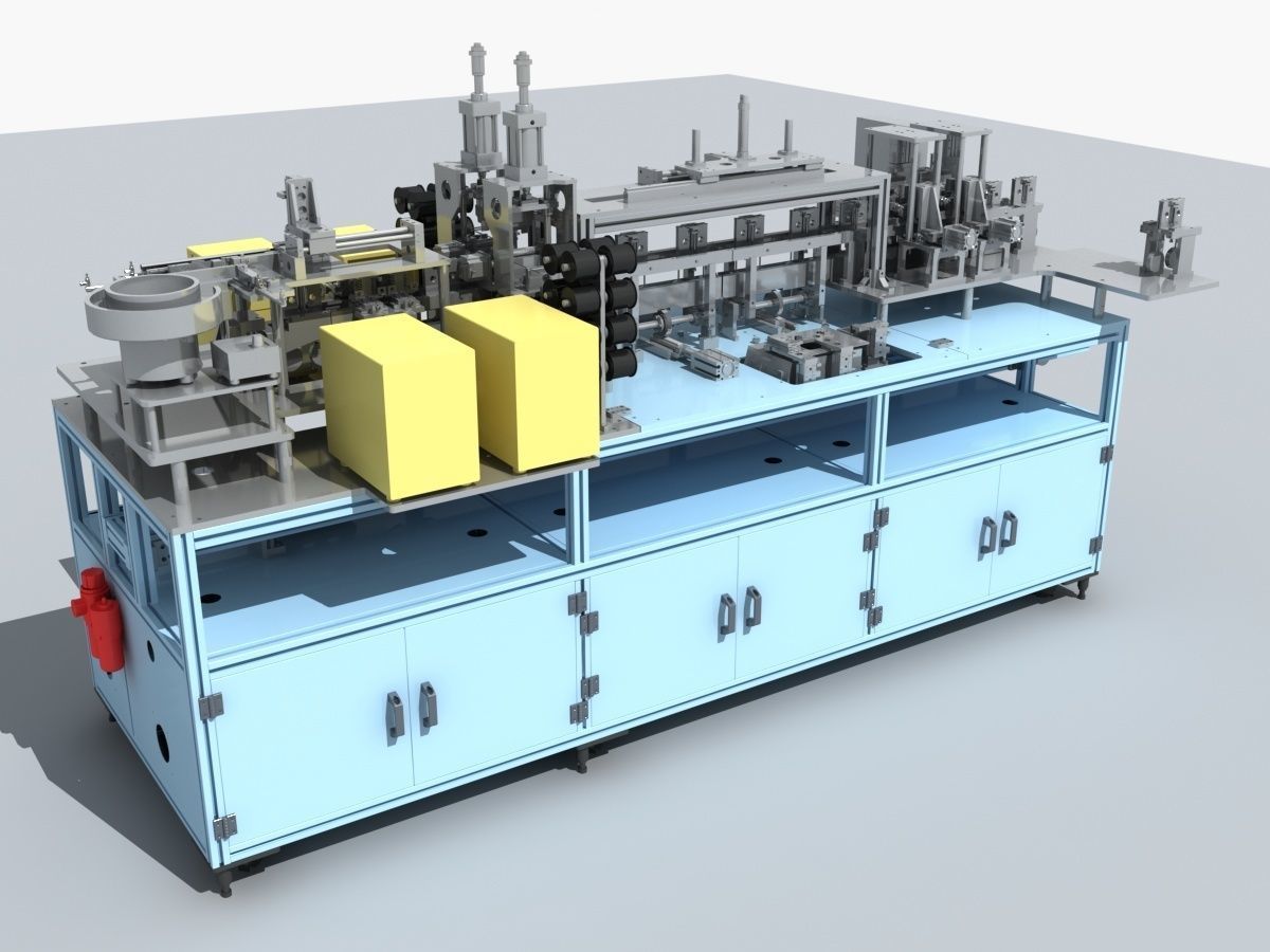 Industrial Equipment 2-Processing Assembly Line 3D model_1