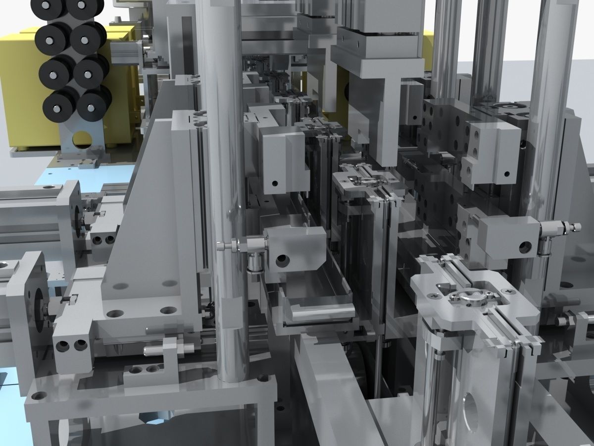 Industrial Equipment 2-Processing Assembly Line 3D model_15