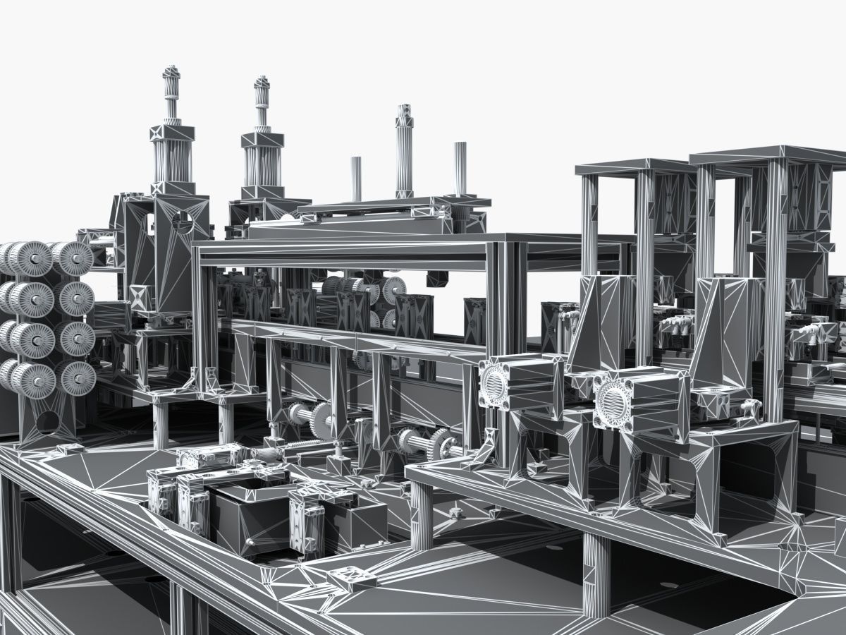 Industrial Equipment 2-Processing Assembly Line 3D model_21