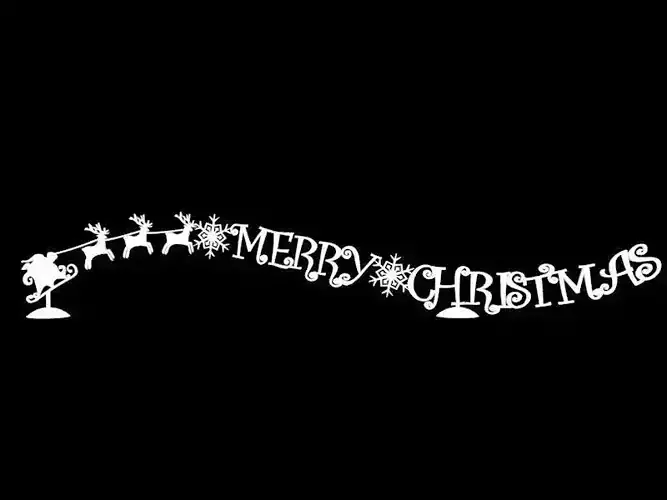 Merry Christmas Sign 3D print model