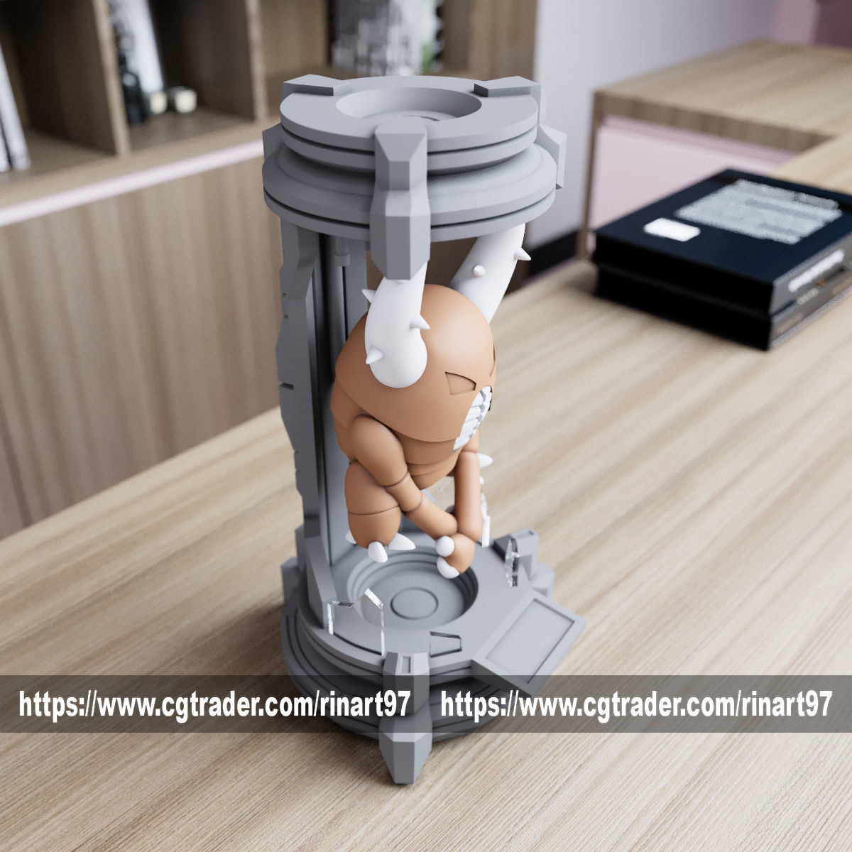 Pinsir in the lab from pokemon 3D print model_8