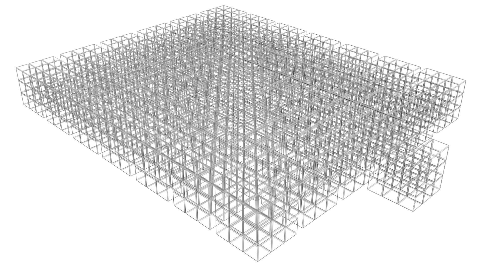 One Colored Rubiks Cubes Set 3D model_54