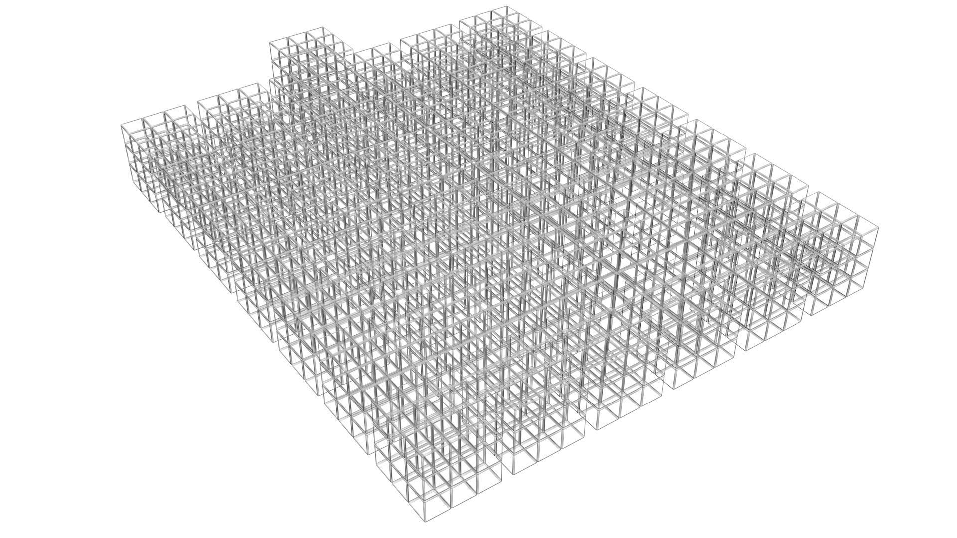 One Colored Rubiks Cubes Set 3D model_56