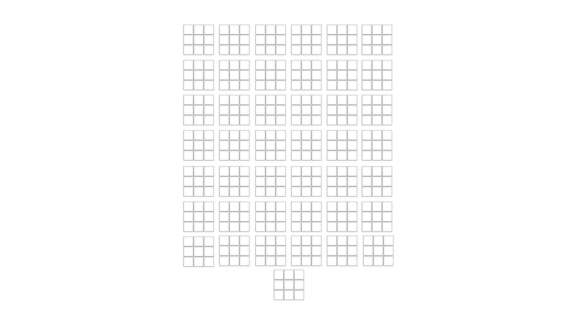 One Colored Rubiks Cubes Set 3D model_60