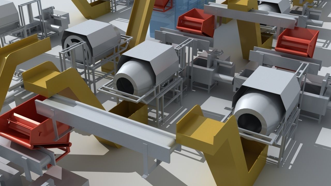 Industrial Equipment 5-Tea Assembly Production Line 3D model_13
