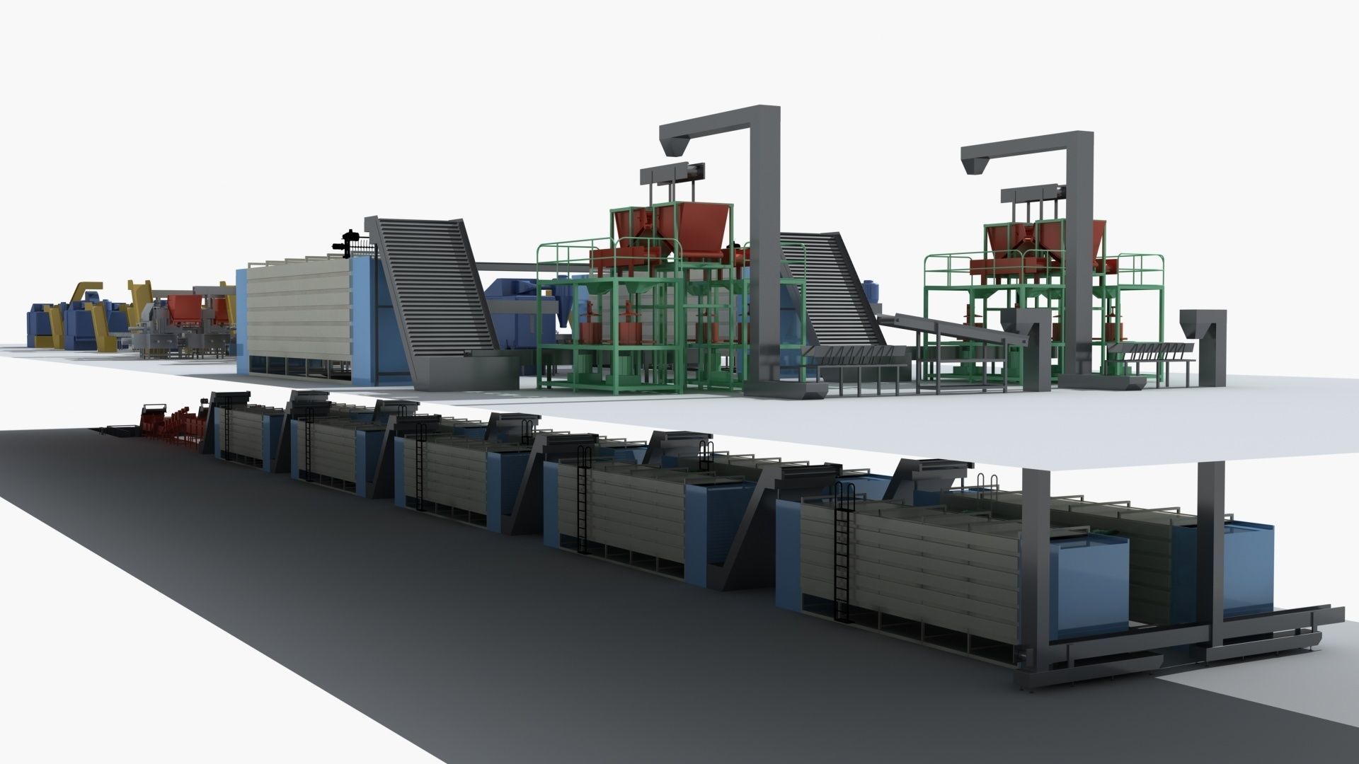 Industrial Equipment 5-Tea Assembly Production Line 3D model_2