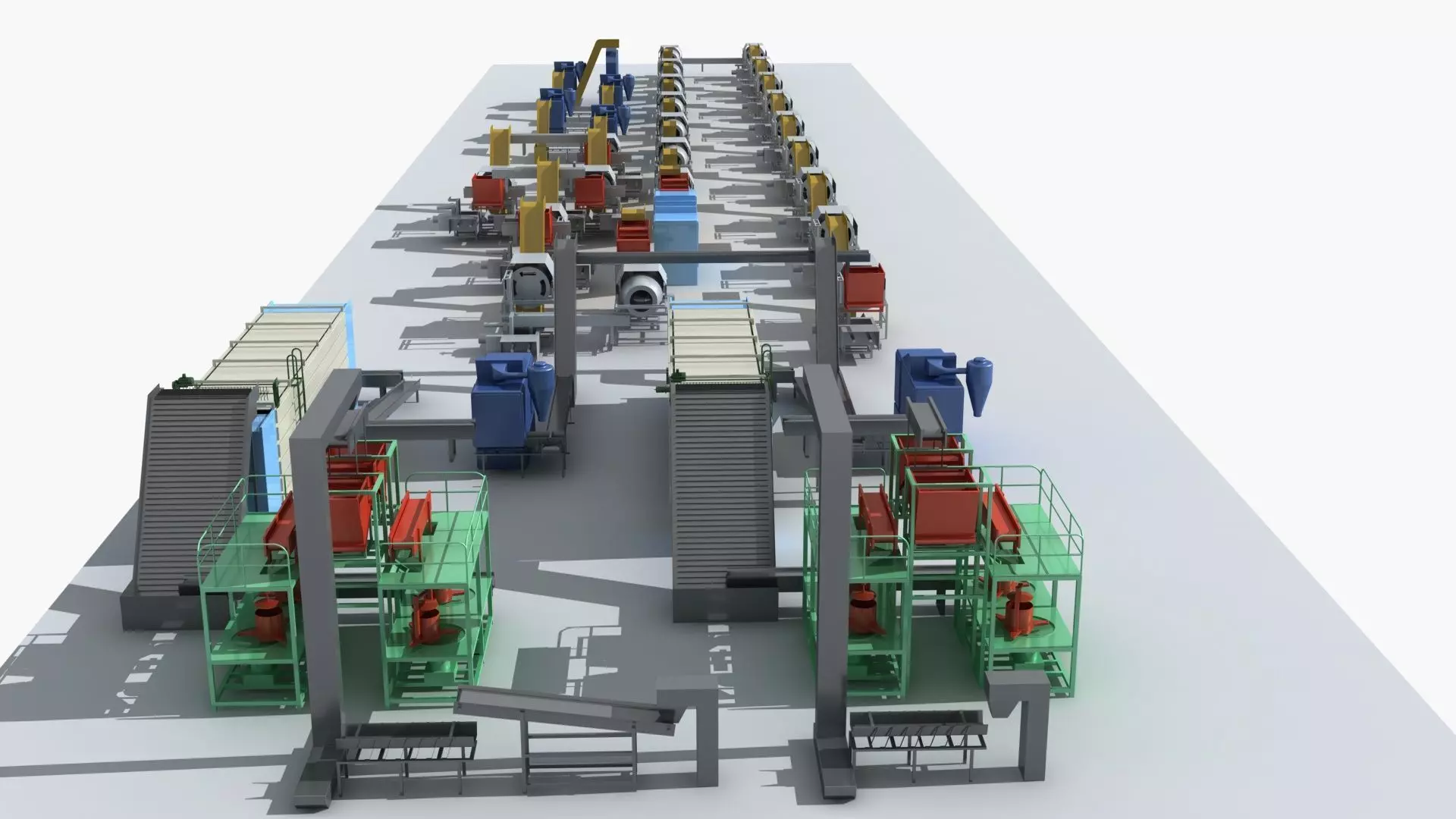 Industrial Equipment 5-Tea Assembly Production Line 3D model_0