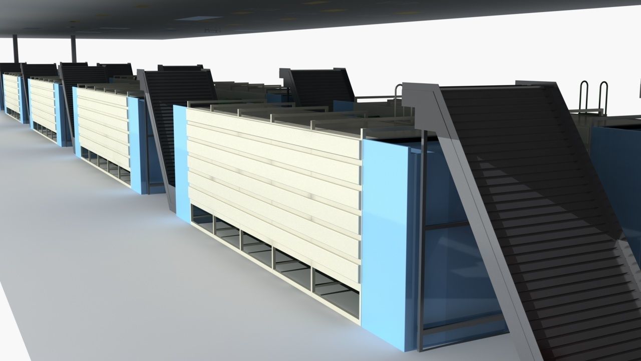 Industrial Equipment 5-Tea Assembly Production Line 3D model_7