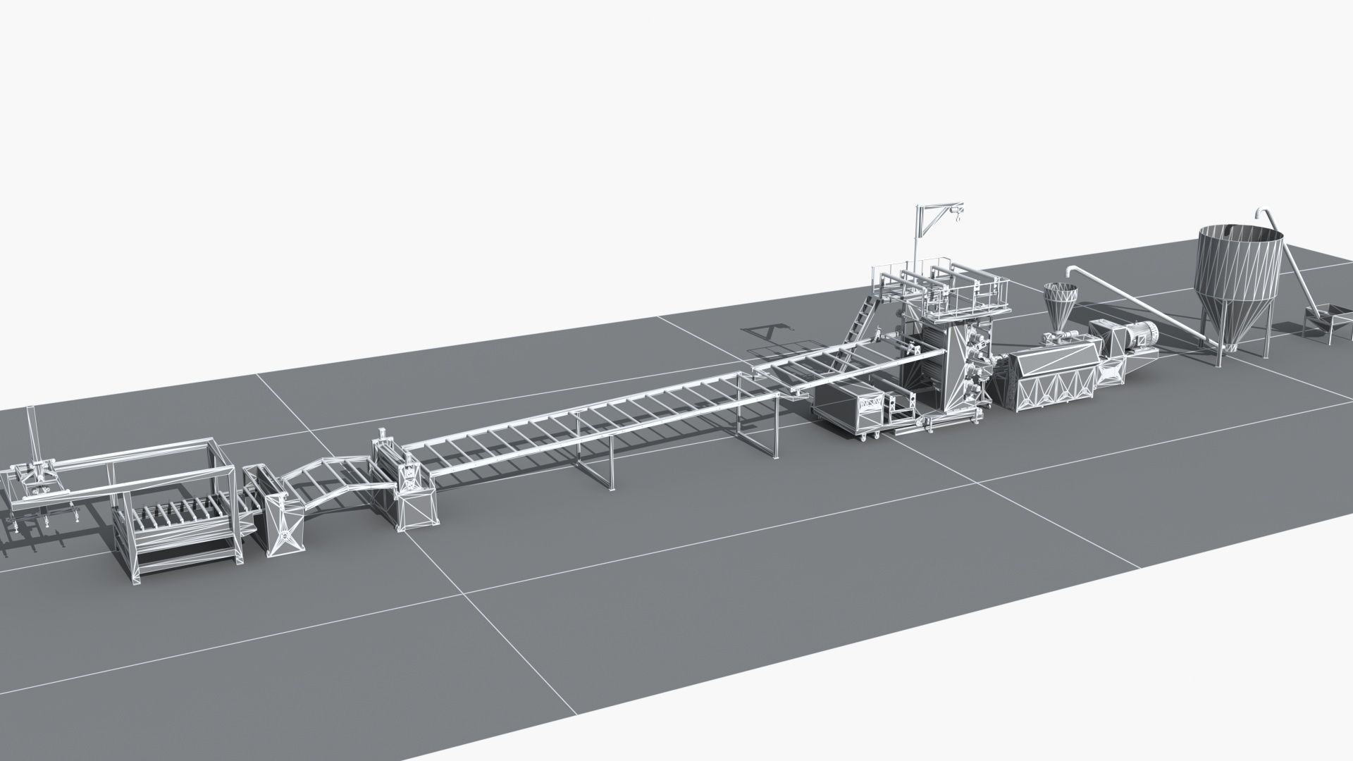 Industrial Equipment 6-Floor Production Line 3D model_12