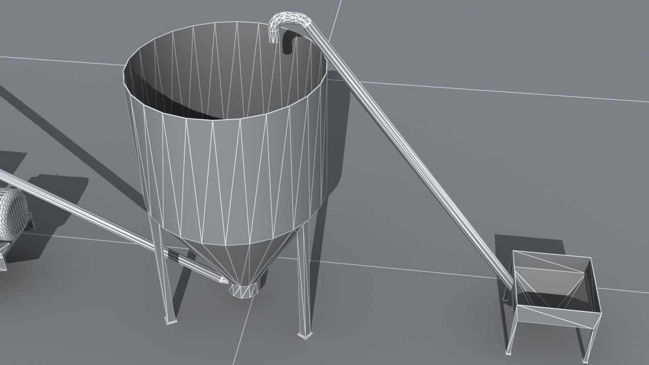 Industrial Equipment 6-Floor Production Line 3D model_16