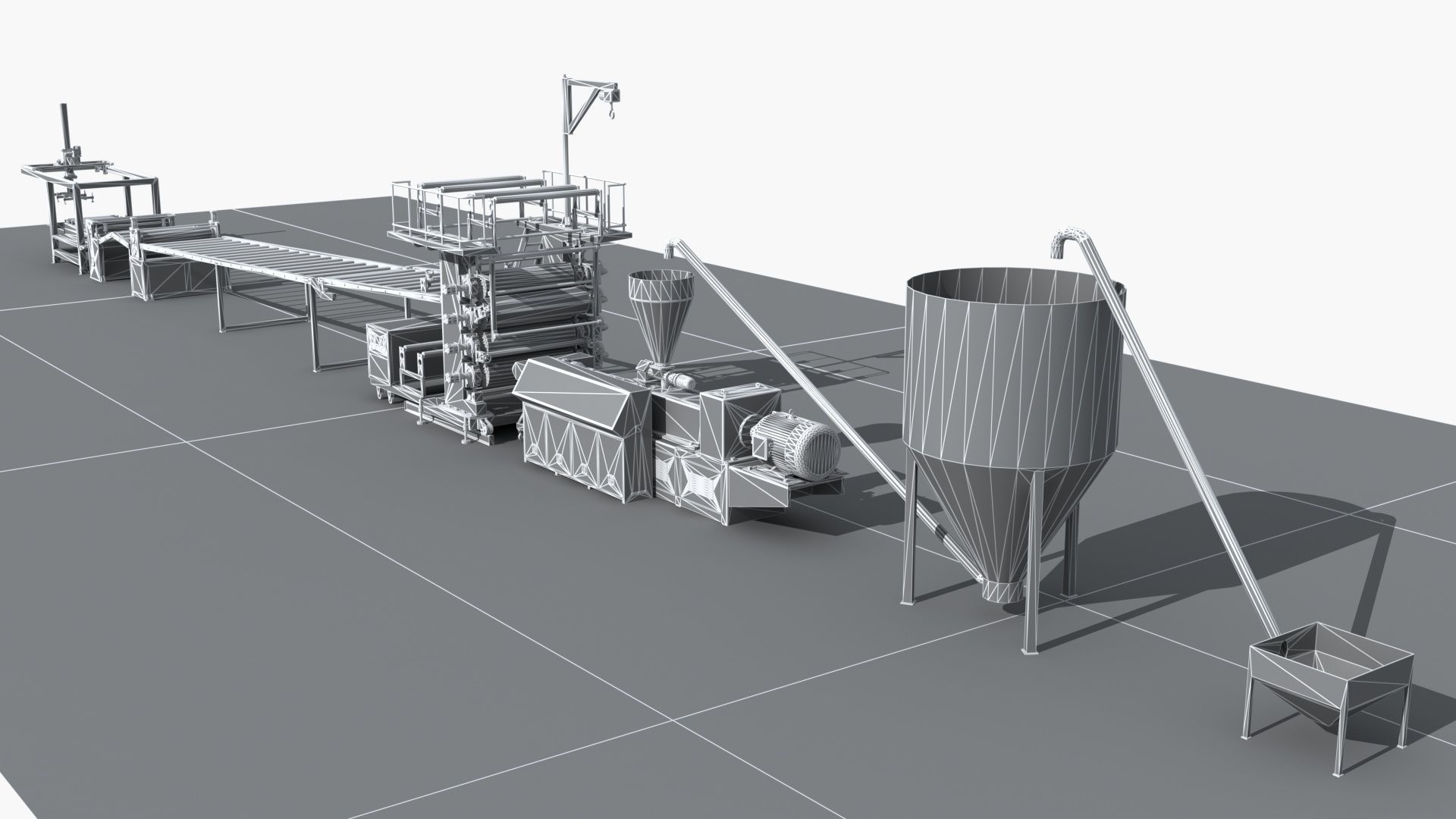 Industrial Equipment 6-Floor Production Line 3D model_14