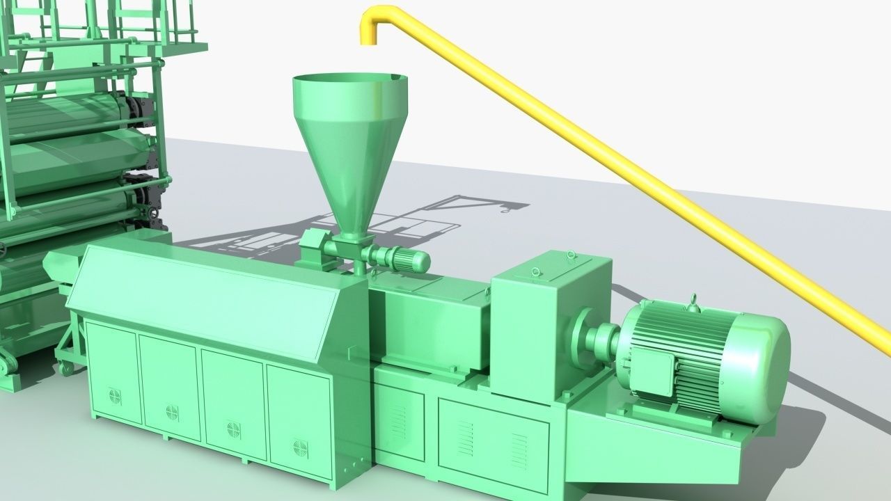Industrial Equipment 6-Floor Production Line 3D model_7