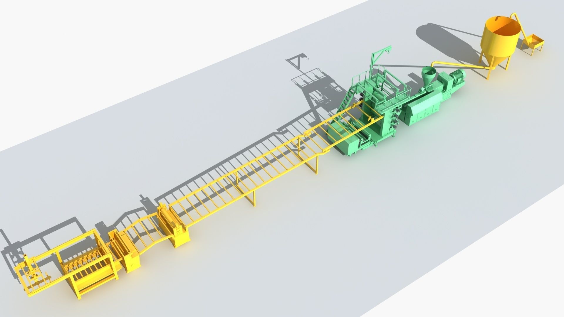 Industrial Equipment 6-Floor Production Line 3D model_2