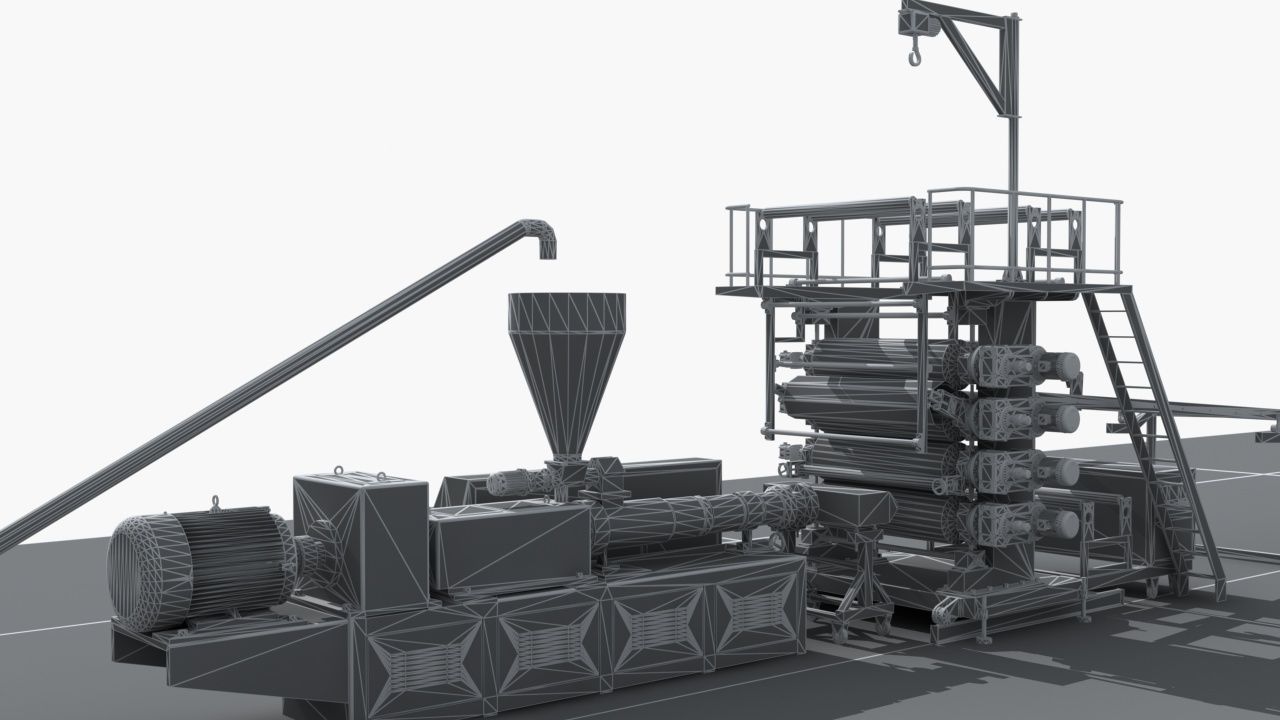 Industrial Equipment 6-Floor Production Line 3D model_15