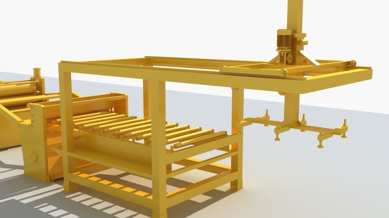 Industrial Equipment 6-Floor Production Line 3D model_11