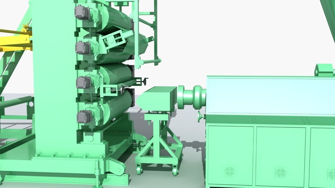 Industrial Equipment 6-Floor Production Line 3D model_8