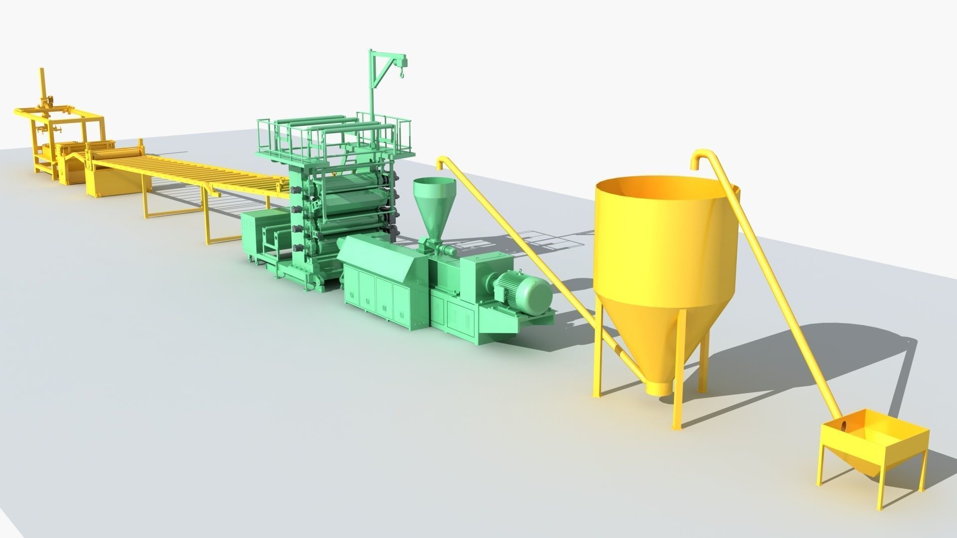 Industrial Equipment 6-Floor Production Line 3D model_3