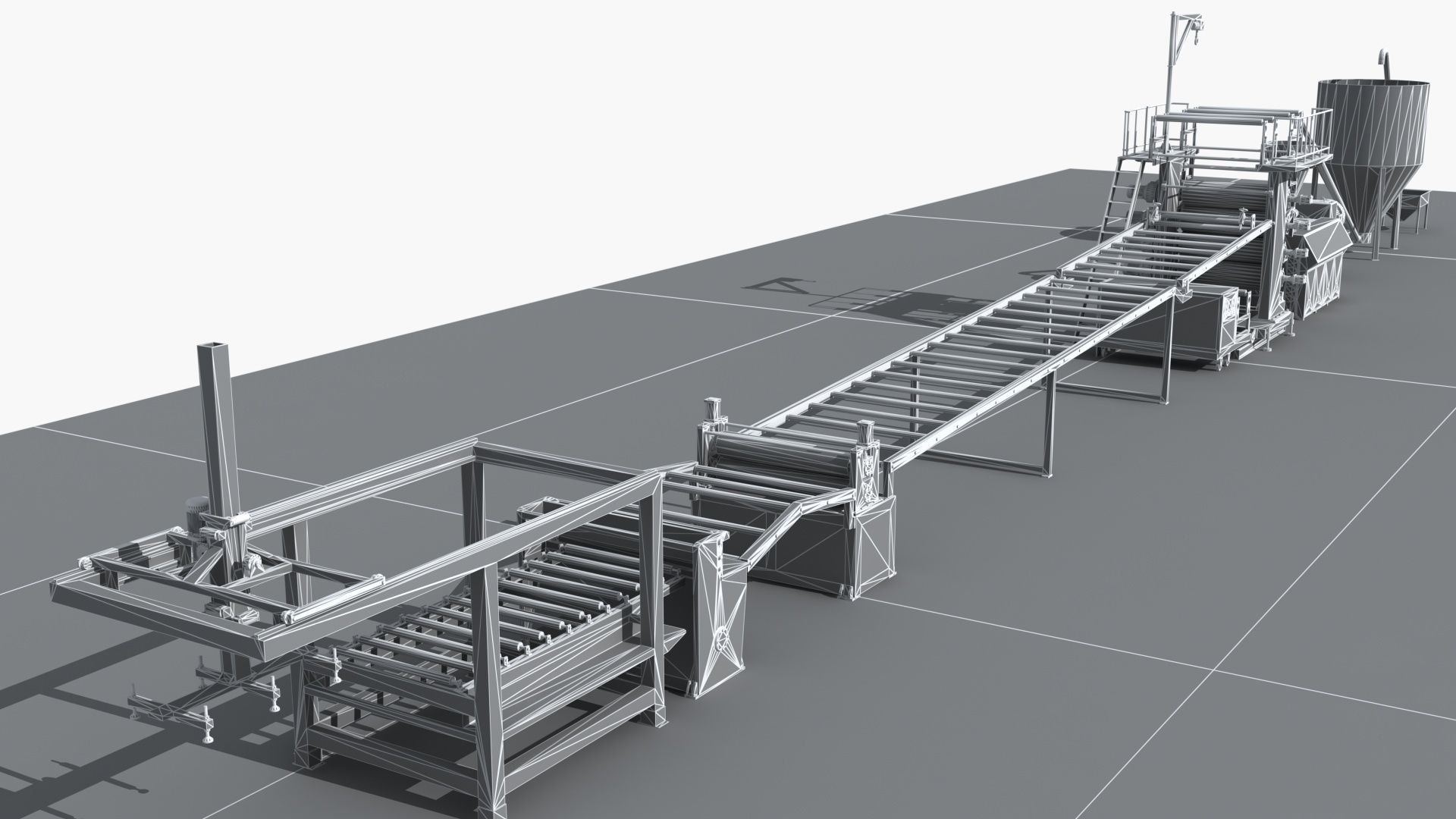Industrial Equipment 6-Floor Production Line 3D model_13