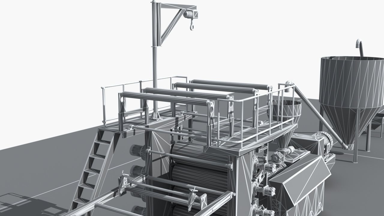 Industrial Equipment 6-Floor Production Line 3D model_19