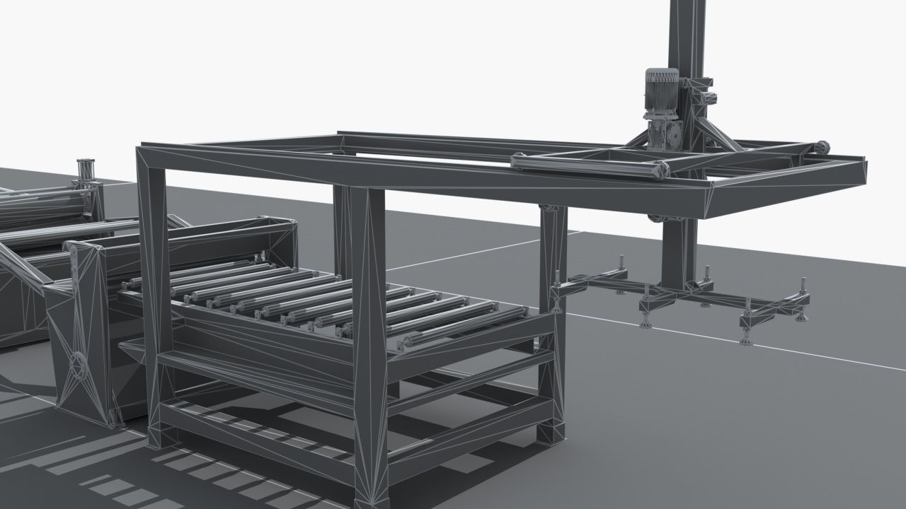 Industrial Equipment 6-Floor Production Line 3D model_21