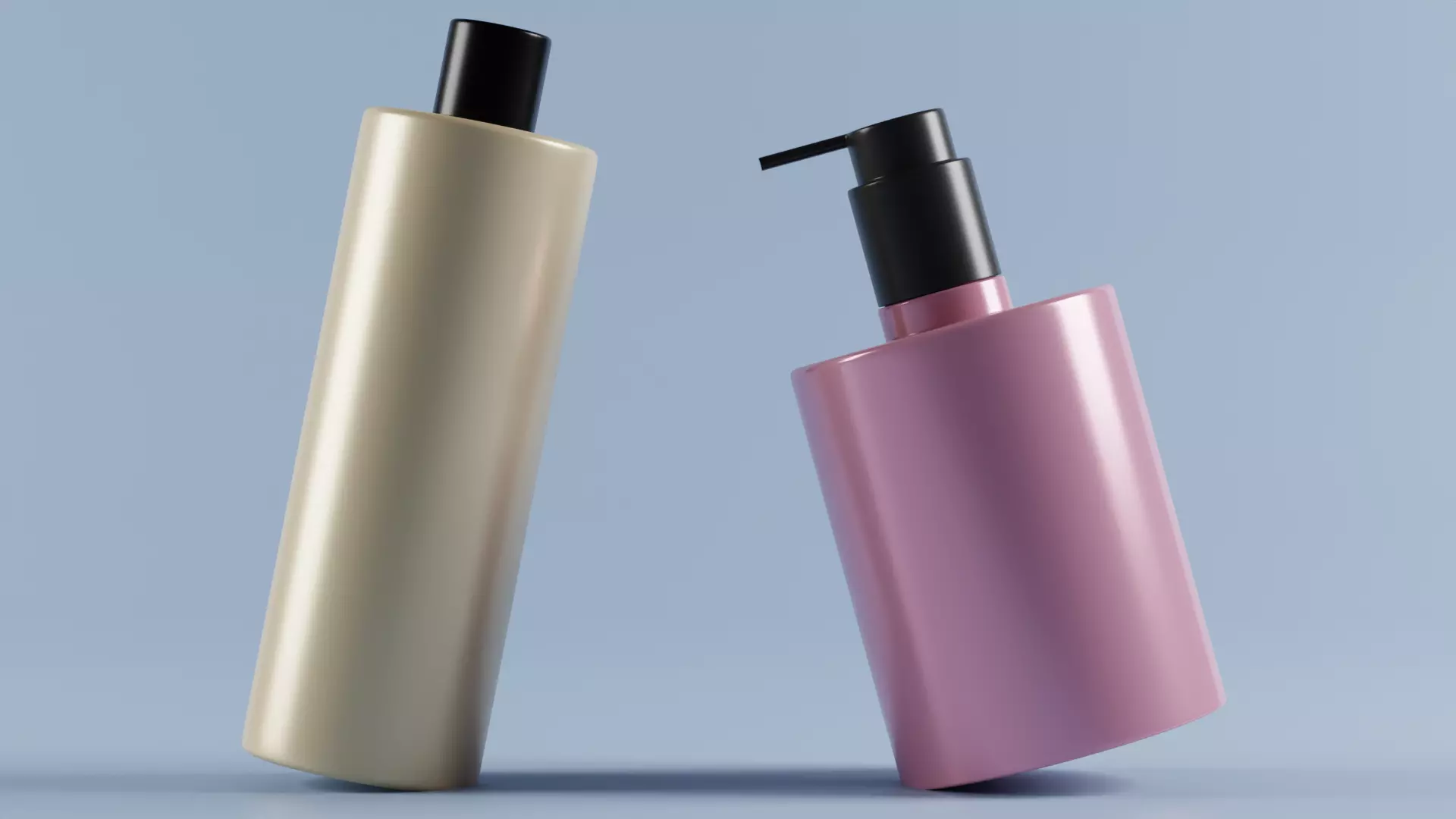 Cosmetics Bottles 3D model_0