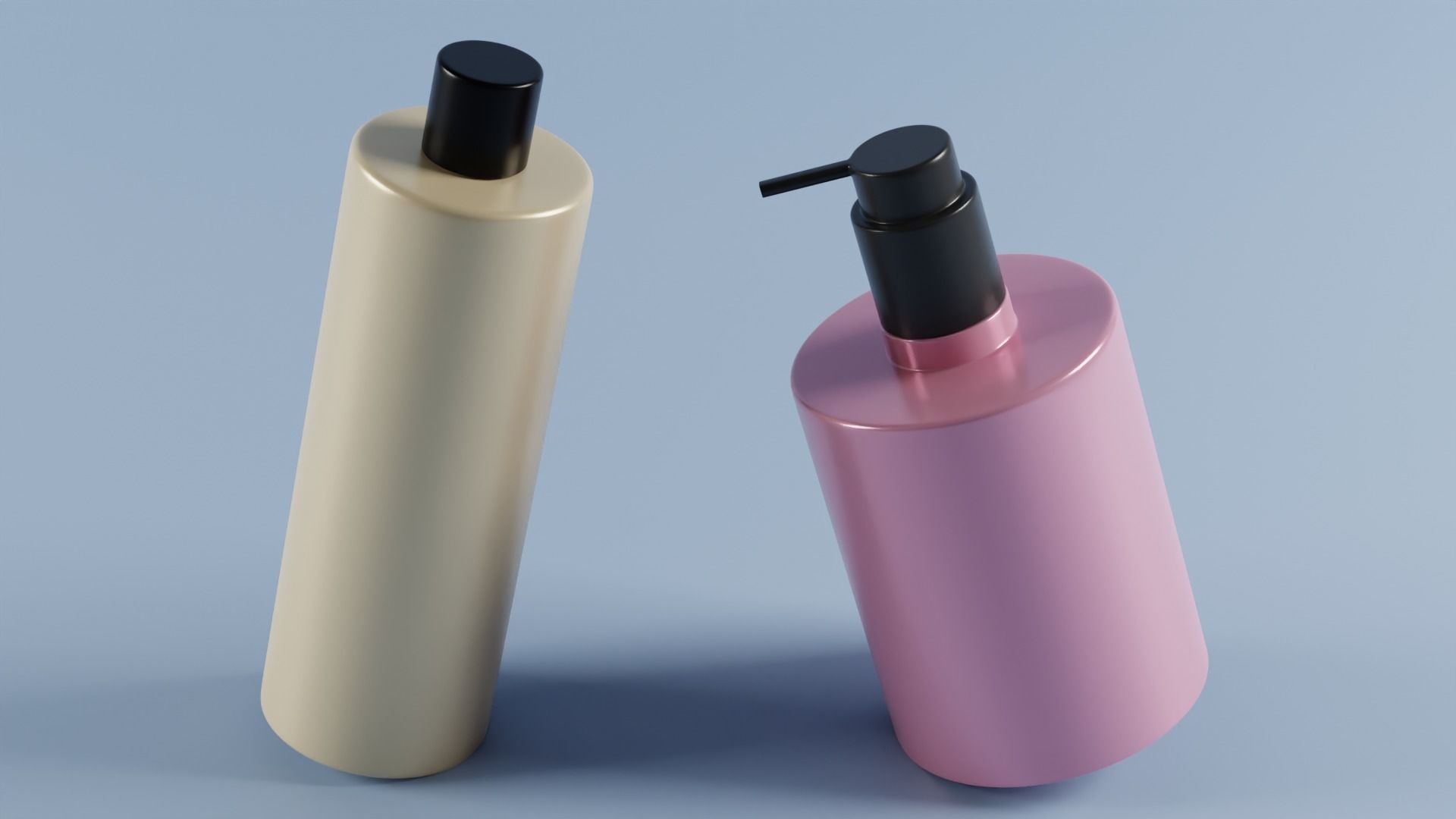 Cosmetics Bottles 3D model_1