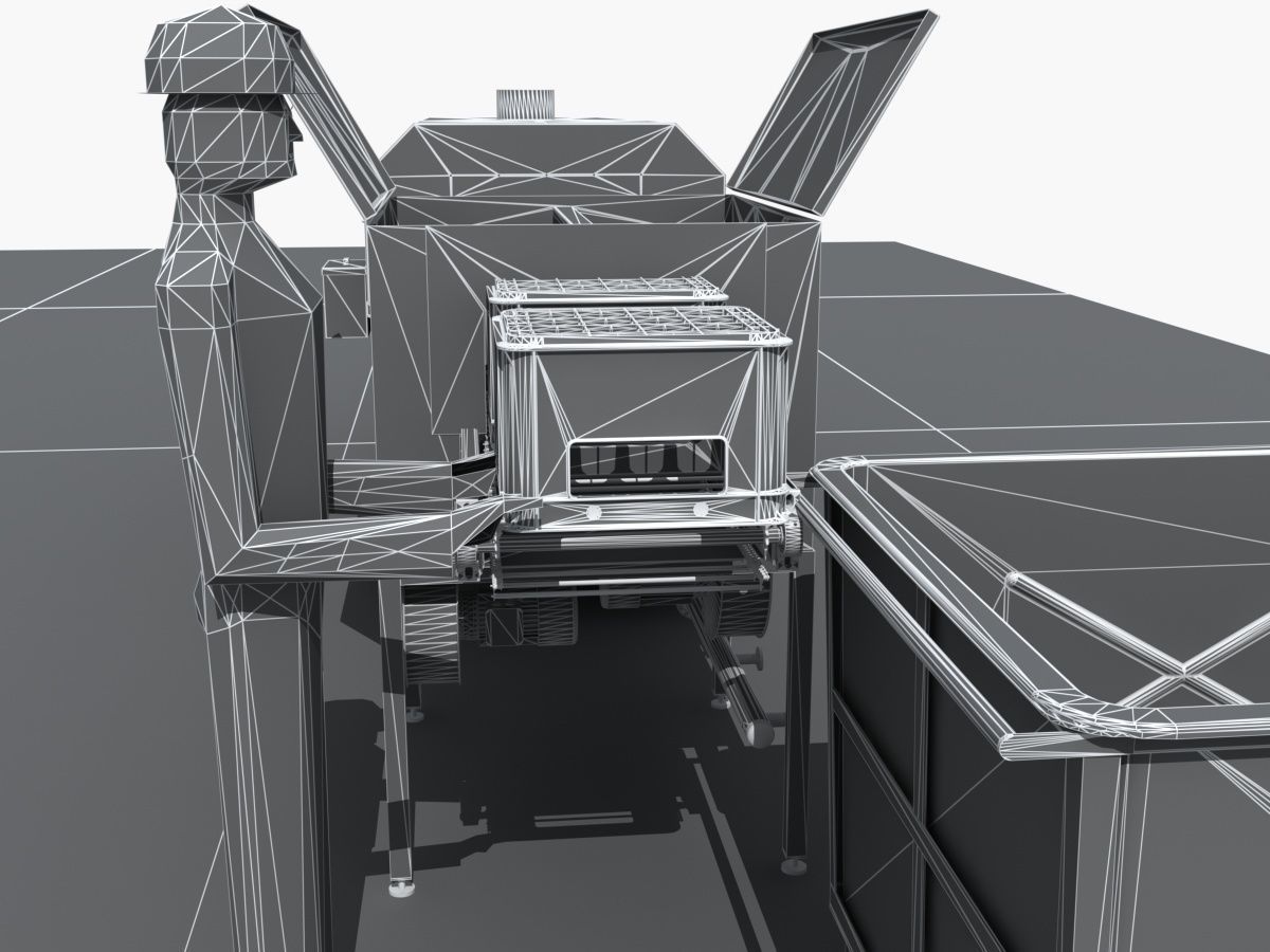 Industrial Equipment 8-Box Washing Machines Automatic 3D model_18