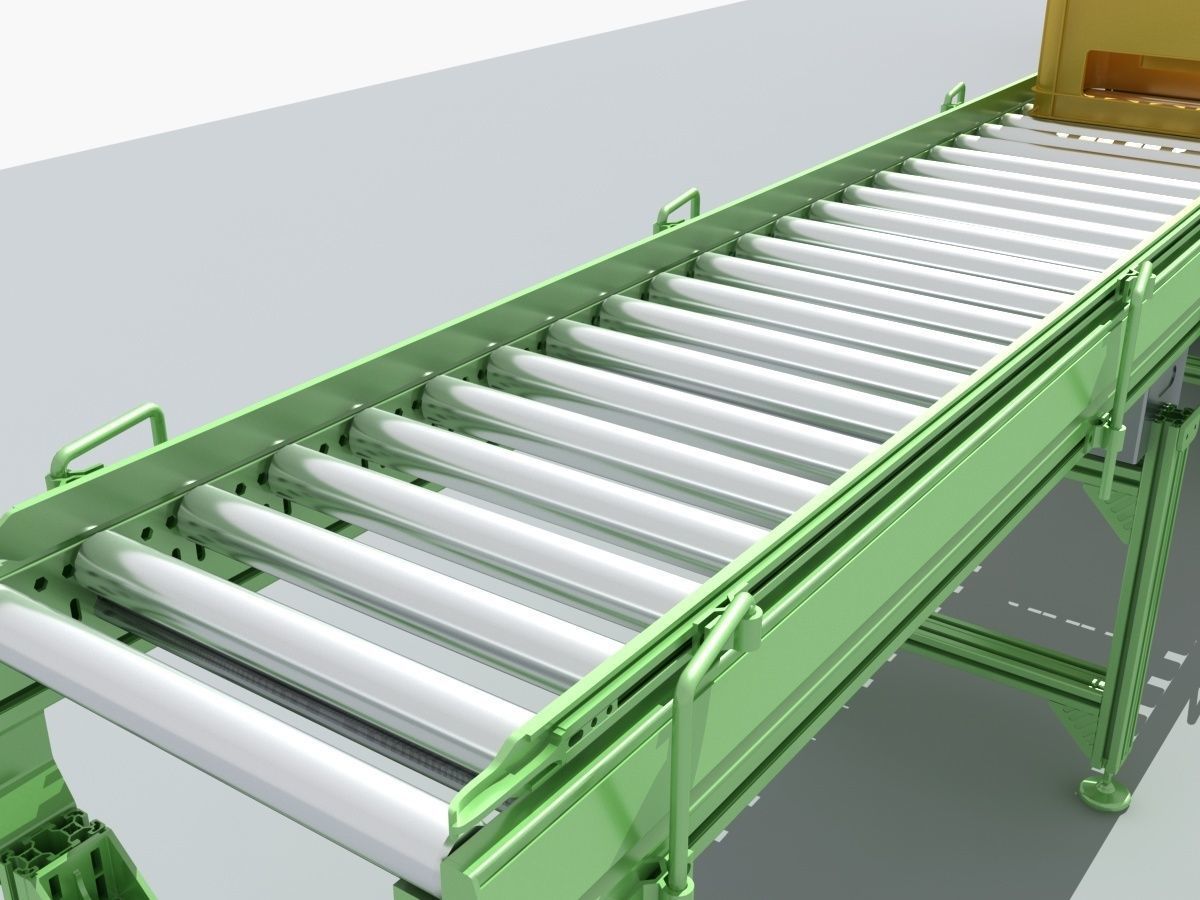 Industrial Equipment 8-Box Washing Machines Automatic 3D model_8