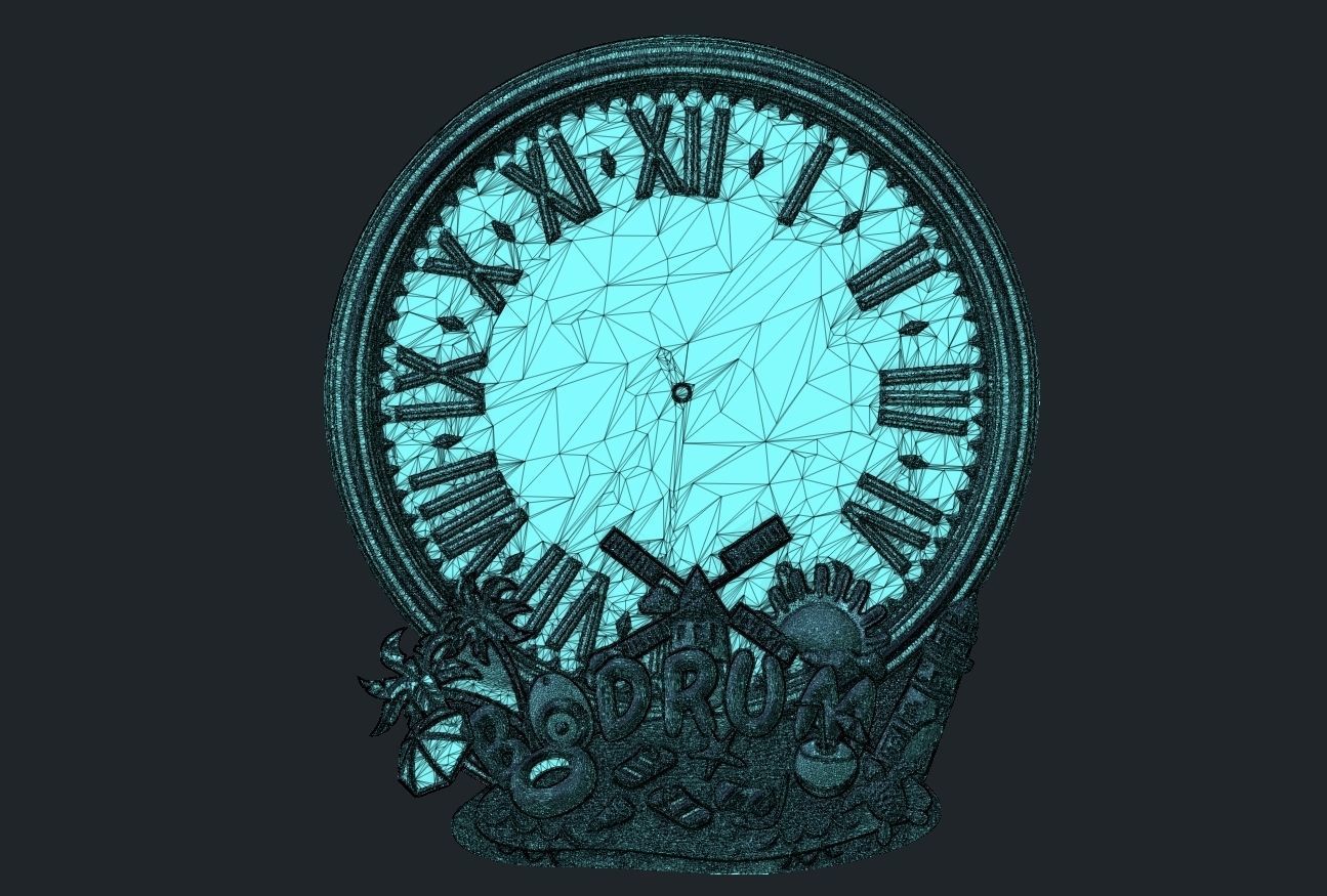 Bodrum City Souvenir Wall Clock 3D print model_7