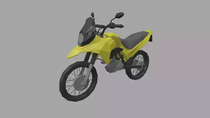 Low Poly Motorbike 01