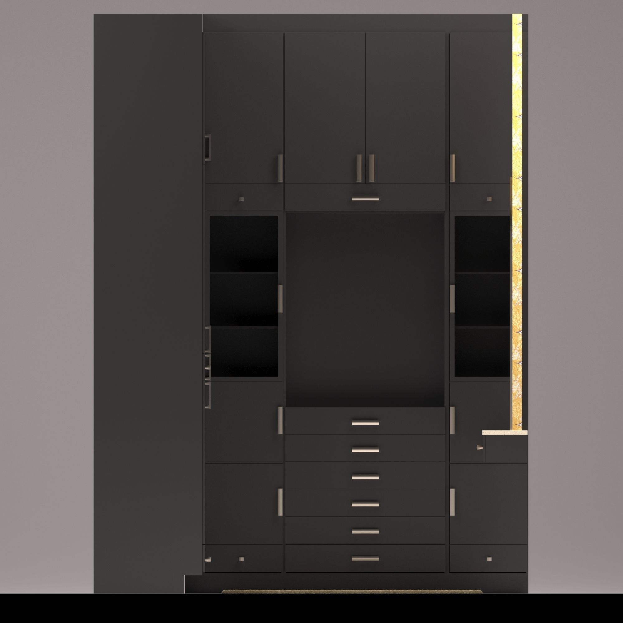 dressing room caninet 3D model_3