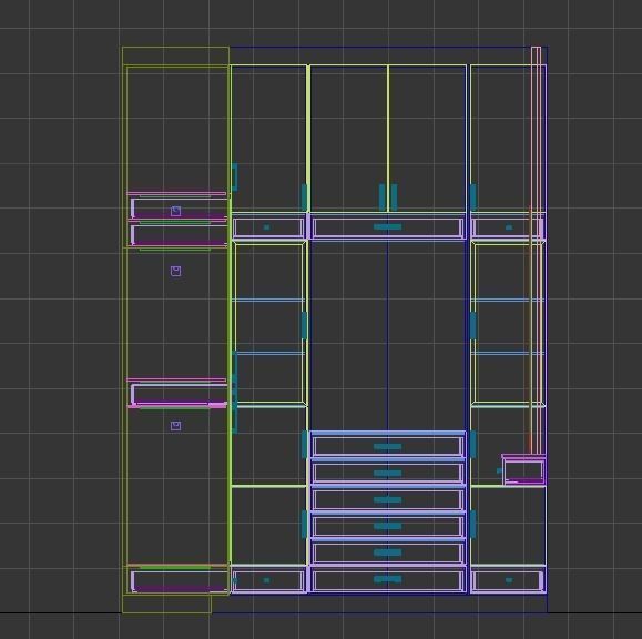dressing room caninet 3D model_6