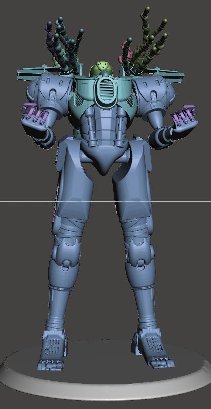 Lancer-SSC Monarch Articulated 3D print model_2