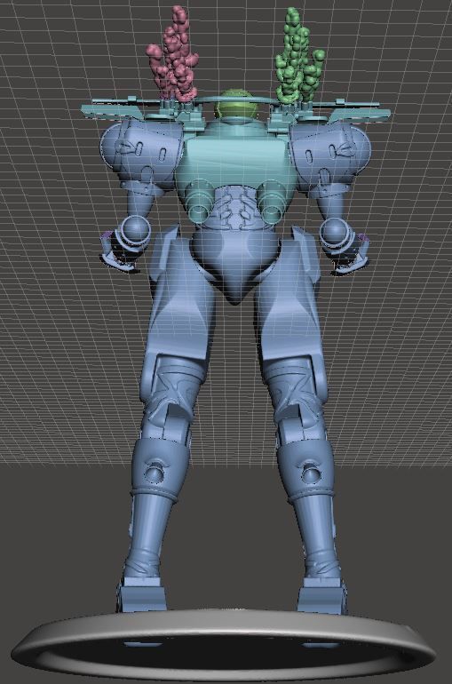 Lancer-SSC Monarch Articulated 3D print model_3