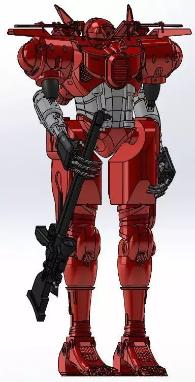 Lancer-SSC Monarch Articulated 3D print model_0