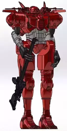 Lancer-SSC Monarch Articulated 3D print model