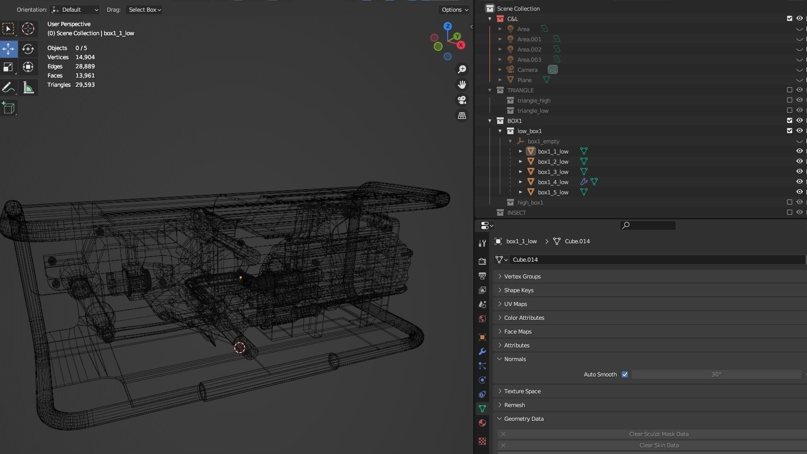 Sci-Fi Power Generator - box1 Low-poly 3D model_9