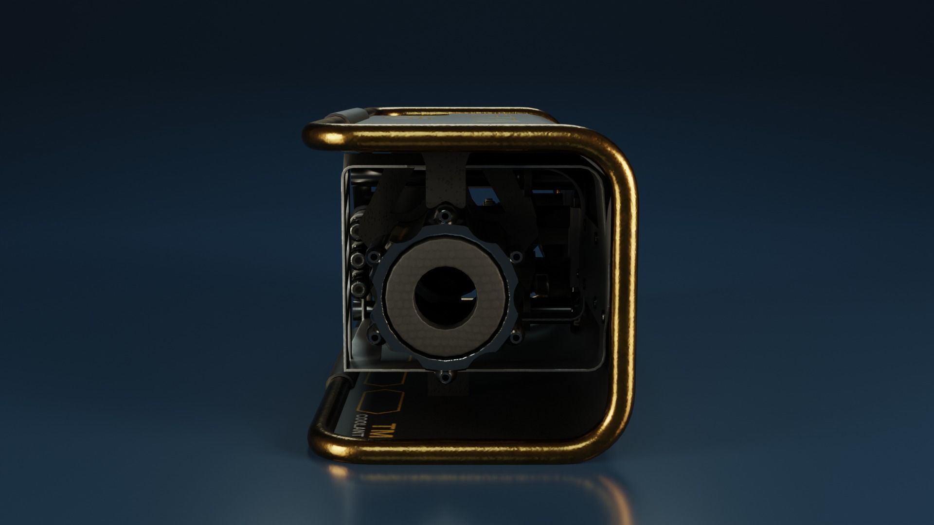 Sci-Fi Power Generator - box1 Low-poly 3D model_5