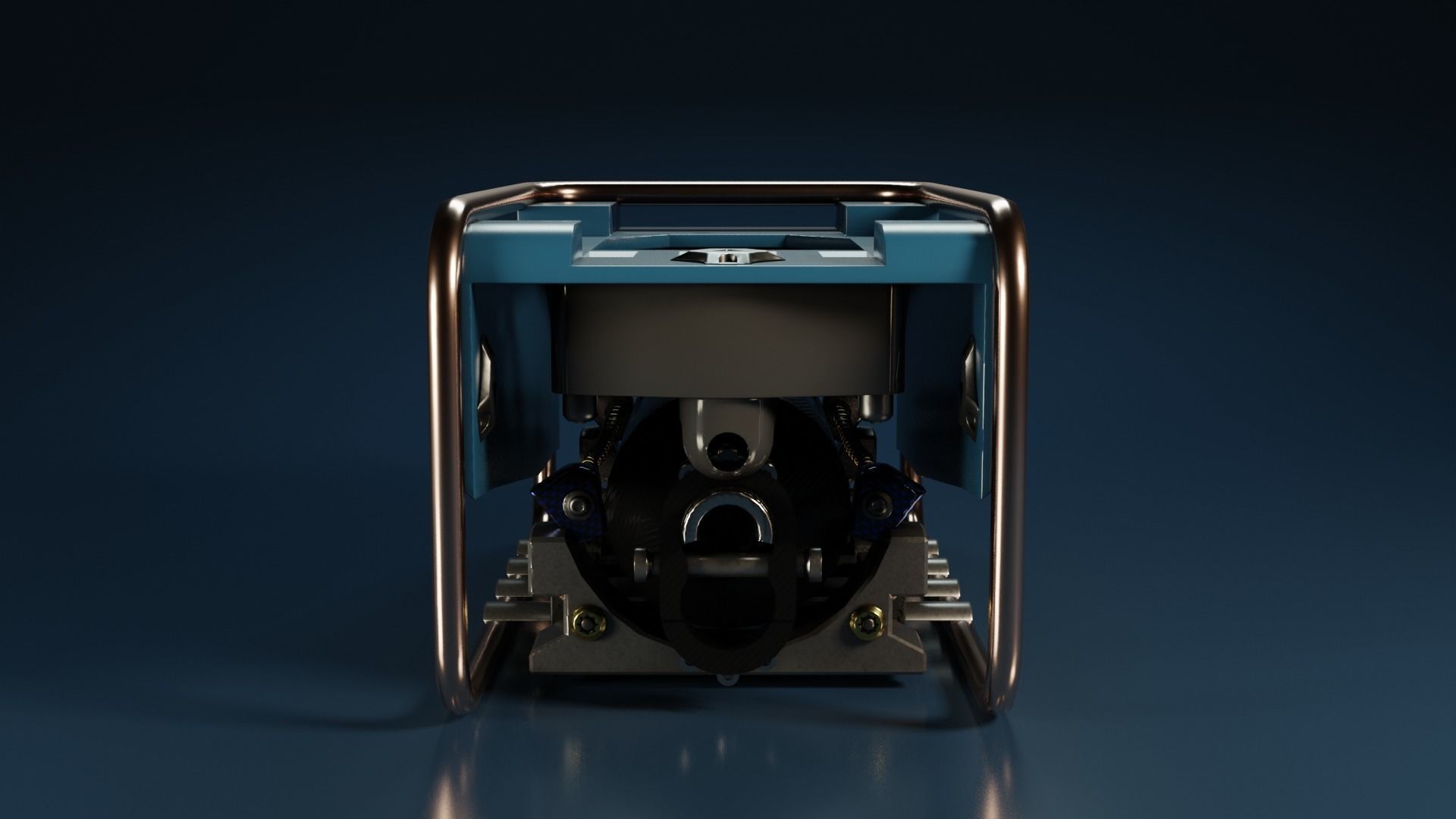 Sci-Fi Power Generator - box2 Low-poly 3D model_5