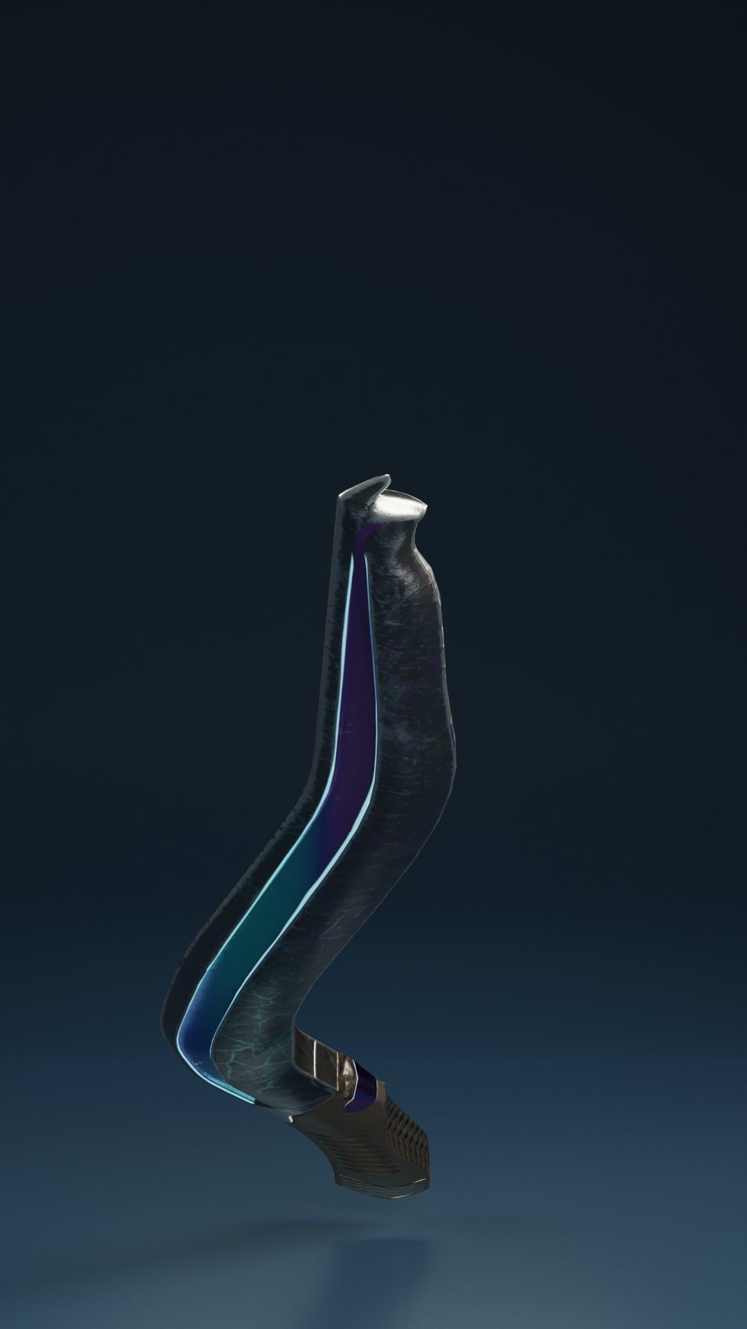 Sci-Fi Sword Low-poly 3D model_1