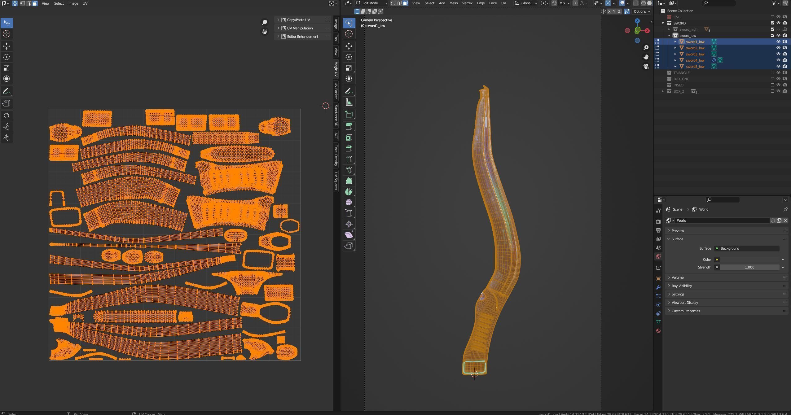 Sci-Fi Sword Low-poly 3D model_3