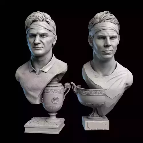 Federer and Nadal for 3D printing 3D Model Collection