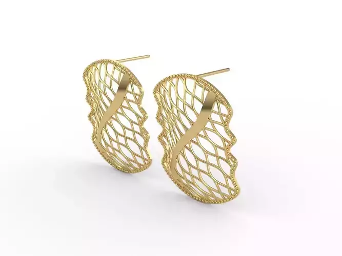 New earrings lightweight gold
