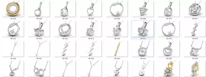 Collection 30 plus fashion pandent  3D print model