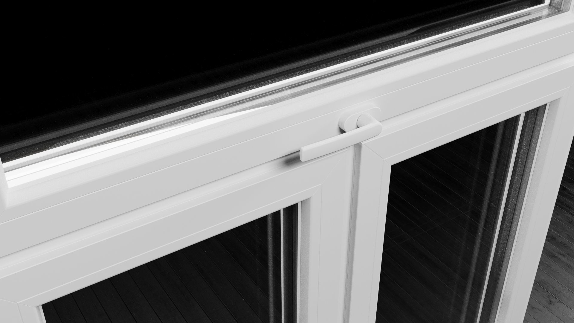 Modern Window Low-poly 3D model_5