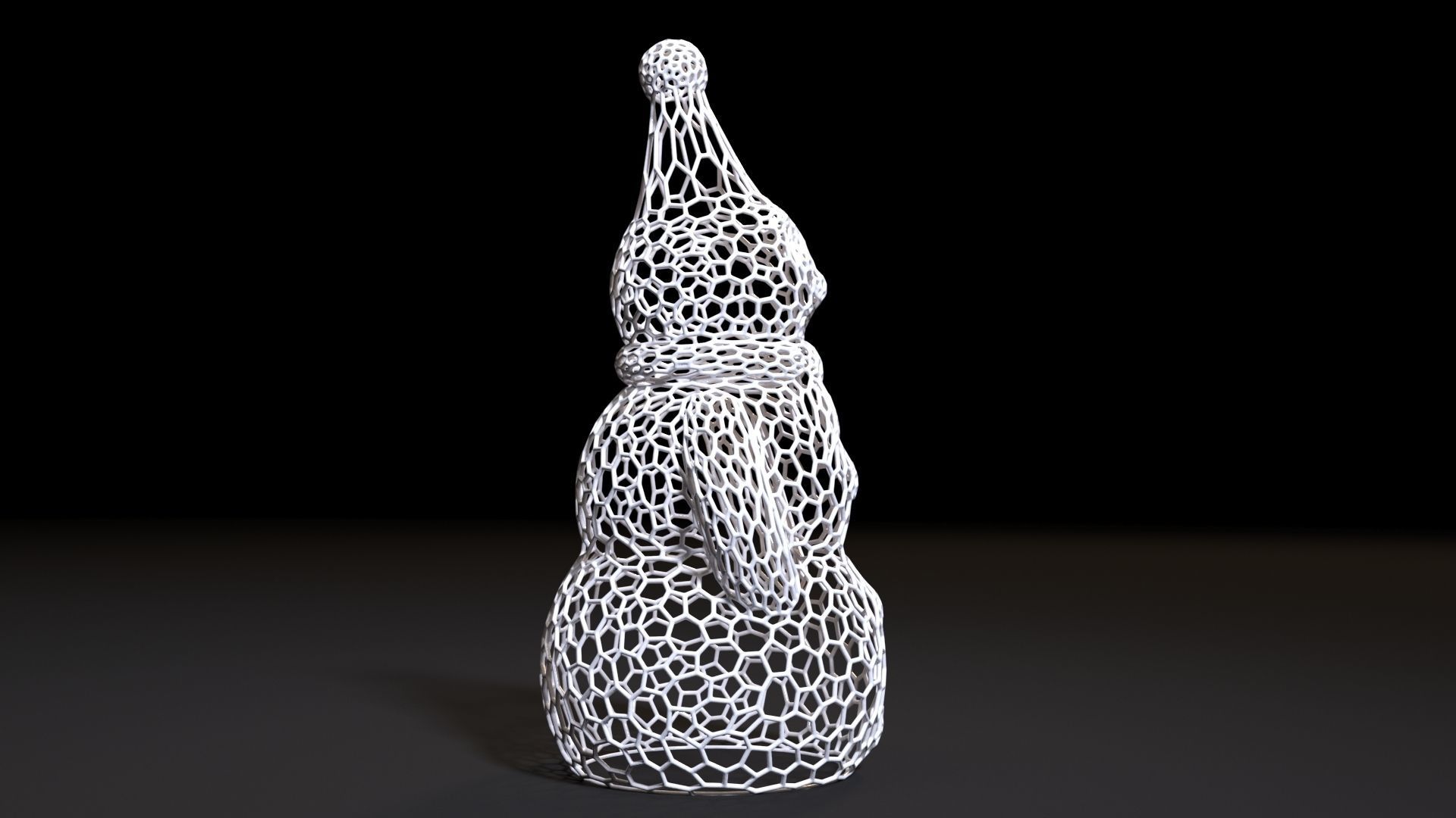 Snowman 3D print model_6