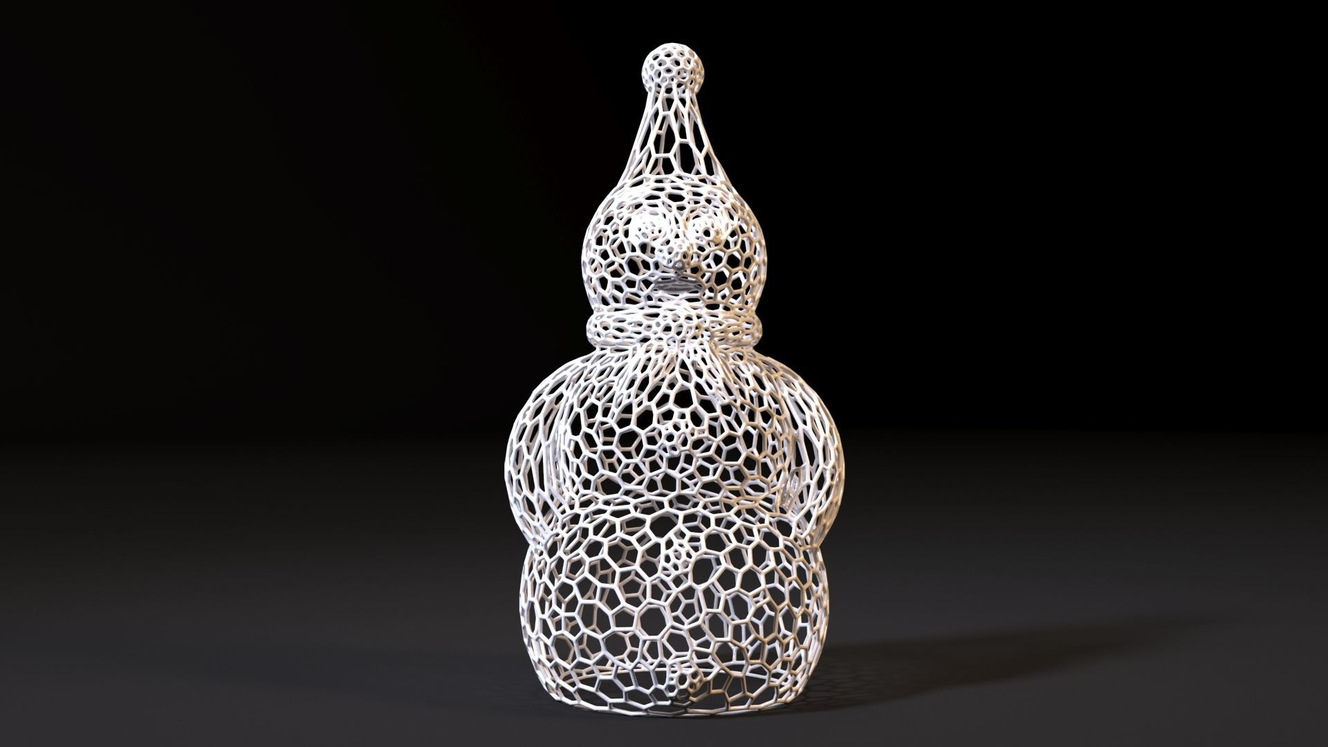 Snowman 3D print model_7