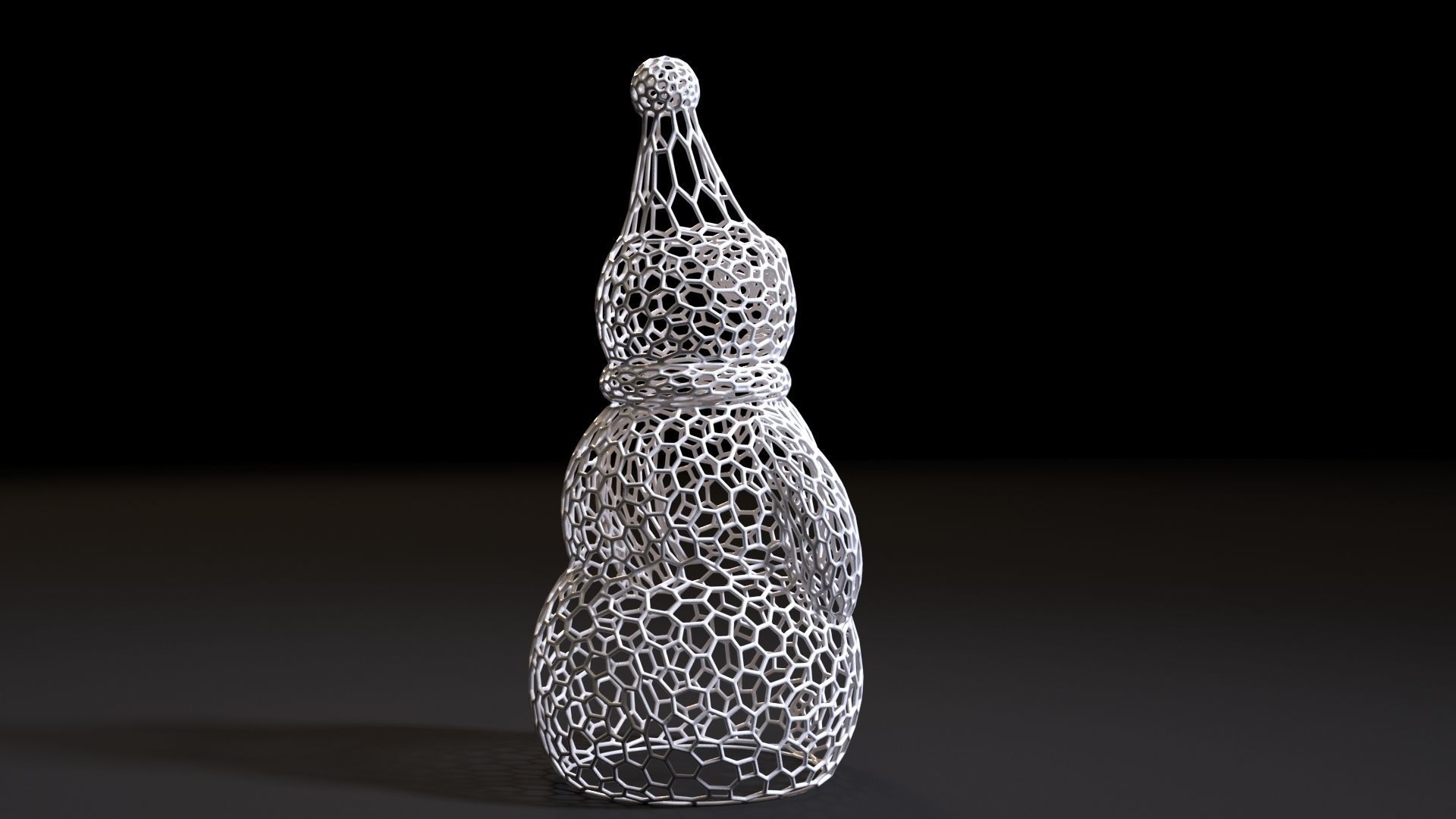 Snowman 3D print model_5