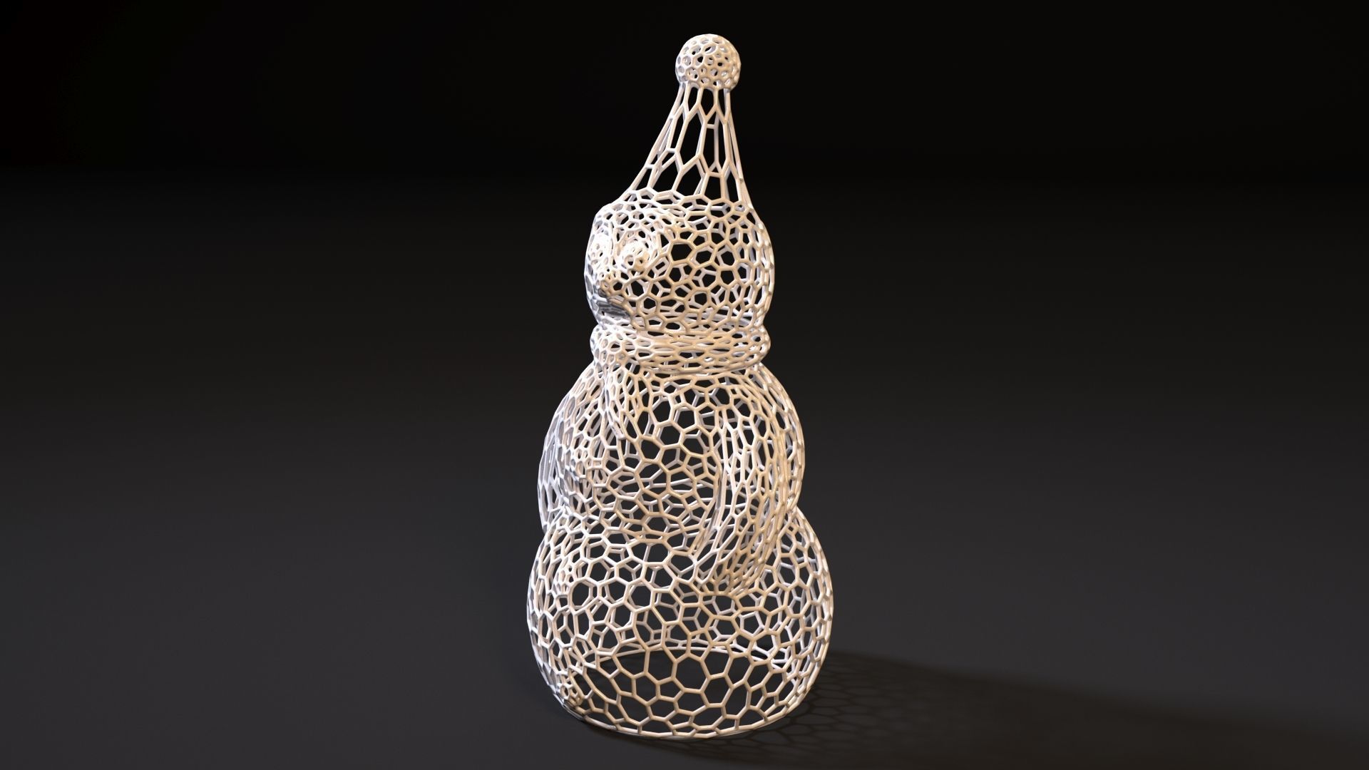 Snowman 3D print model_1