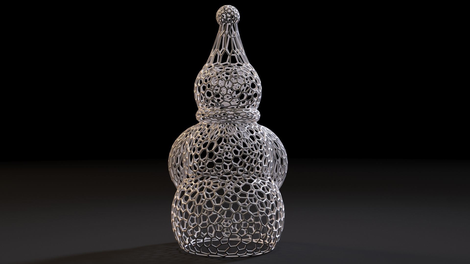 Snowman 3D print model_4